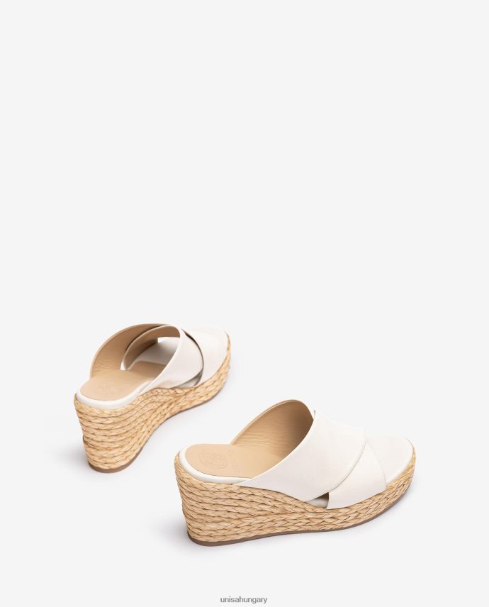 Unisa széles keresztpántos szandál nők J4PJX0296 fehér
