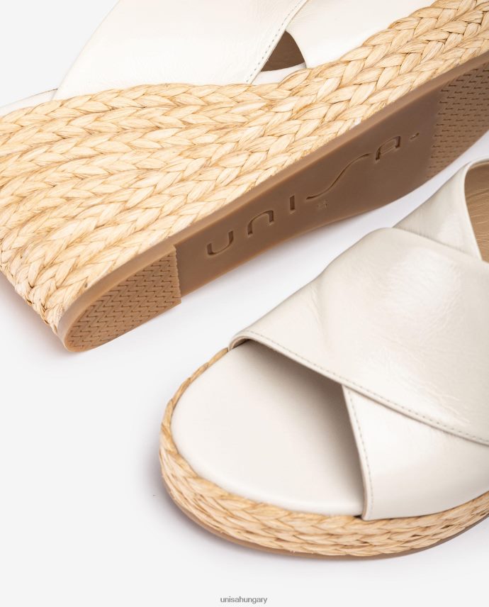 Unisa széles keresztpántos szandál nők J4PJX0296 fehér