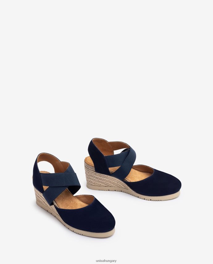 Unisa szandál elasztikus pántokkal nők J4PJX0772 kék