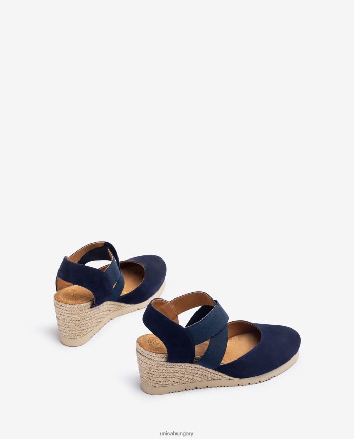 Unisa szandál elasztikus pántokkal nők J4PJX0772 kék