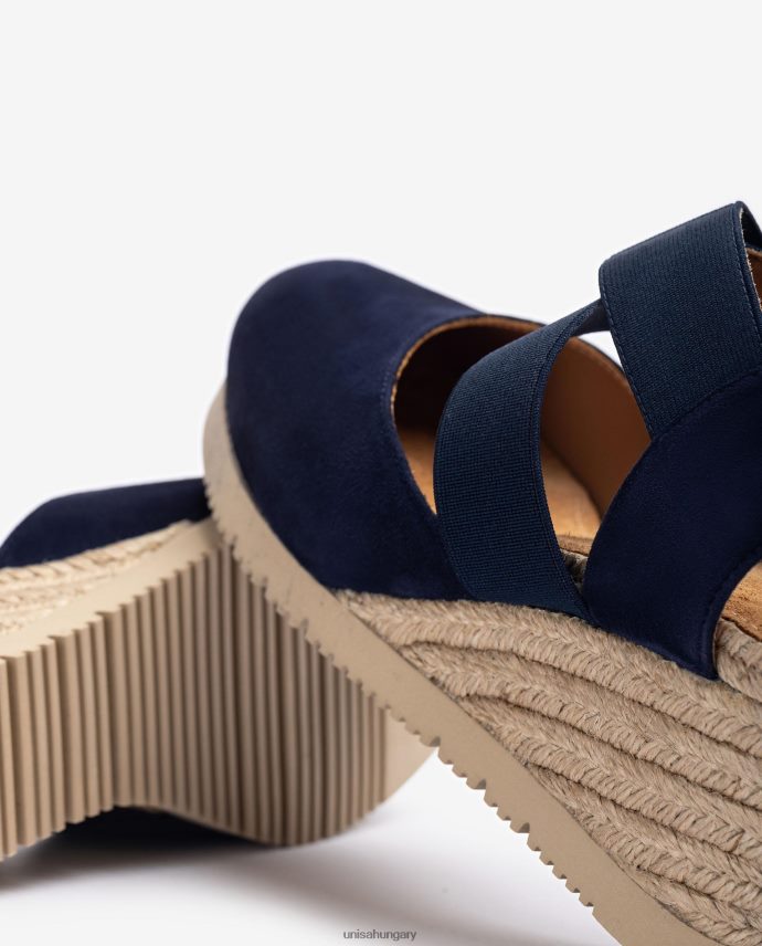Unisa szandál elasztikus pántokkal nők J4PJX0772 kék