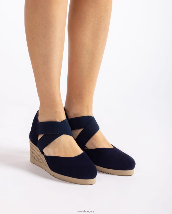 Unisa szandál elasztikus pántokkal nők J4PJX0772 kék