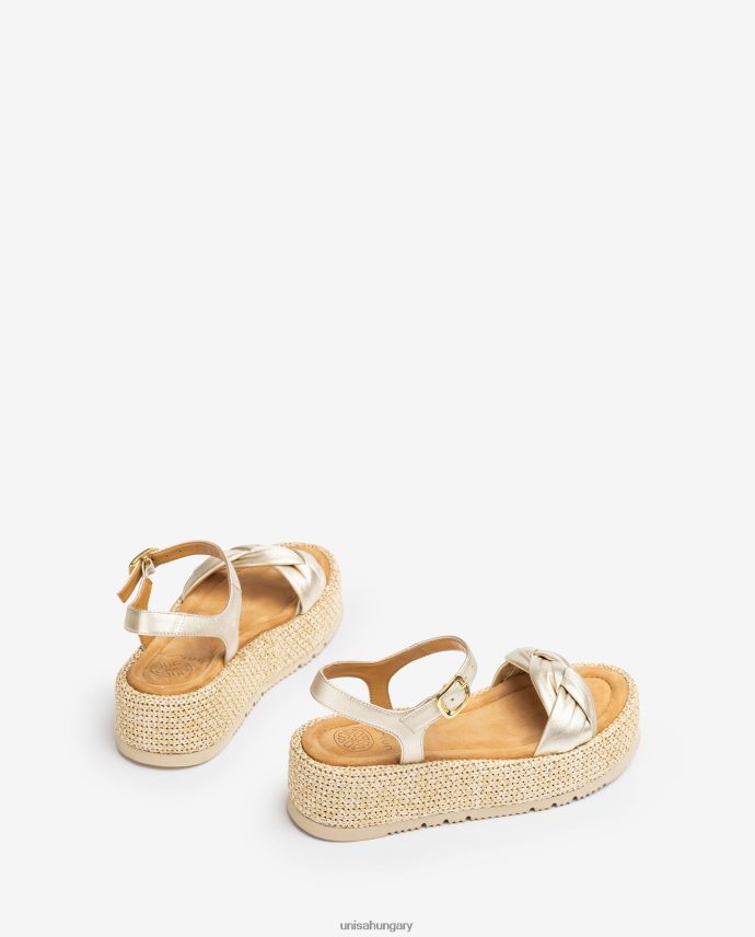 Unisa szandál steppelt fonattal az elején nők J4PJX096 kecses