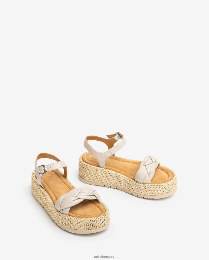 Unisa szandál steppelt fonattal az elején nők J4PJX097 divat