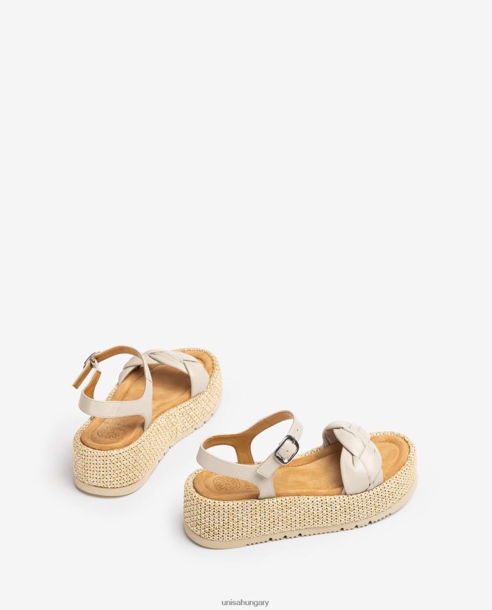 Unisa szandál steppelt fonattal az elején nők J4PJX097 divat