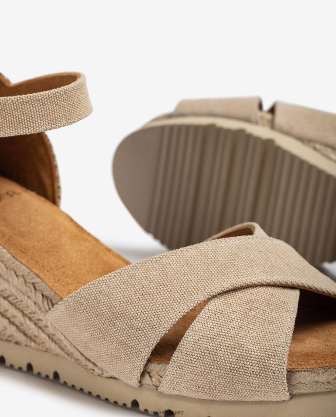 Unisa áthúzható pántos juta szandál nők J4PJX0775 divat