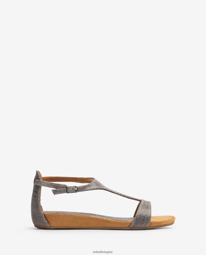 Unisa fém hatású bőr szandál talppánttal nők J4PJX0387 kecses