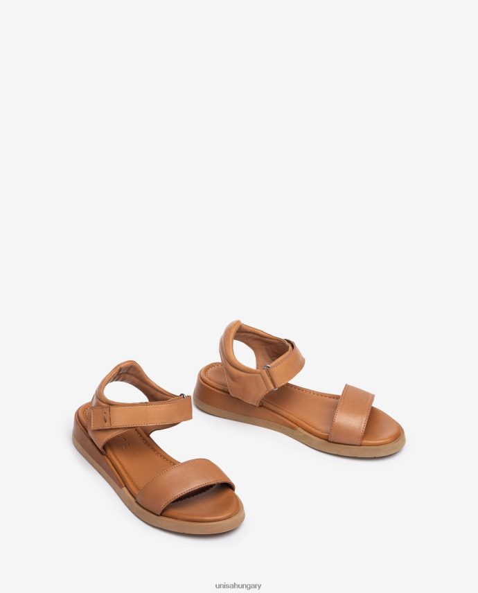 Unisa kényelmes bőr szandál nők J4PJX0113 barna
