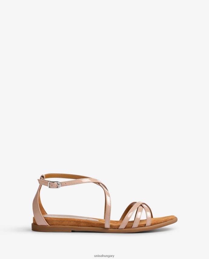 Unisa lakkbőr lapos szandál nők J4PJX0446 rózsaszín
