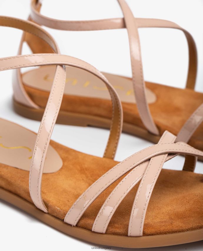 Unisa lakkbőr lapos szandál nők J4PJX0446 rózsaszín