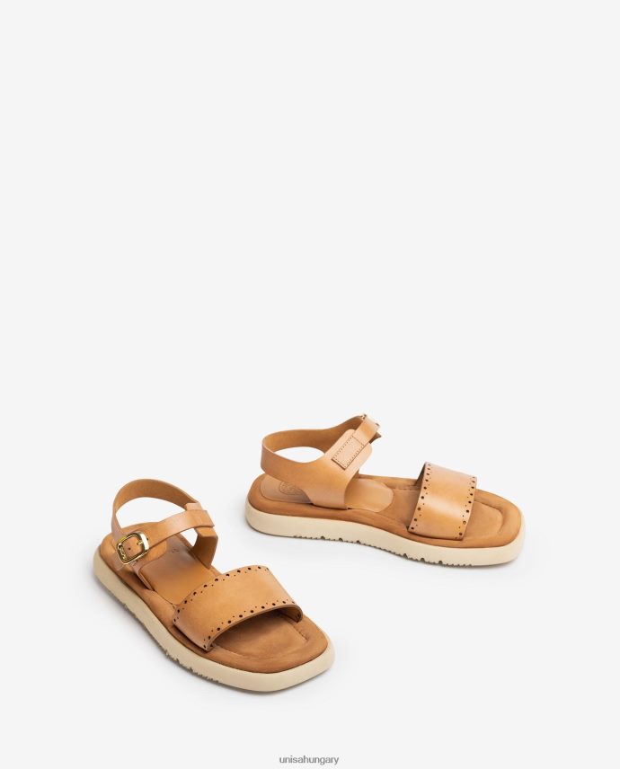 Unisa lapos szandál ütési mintákkal nők J4PJX0101 kecses