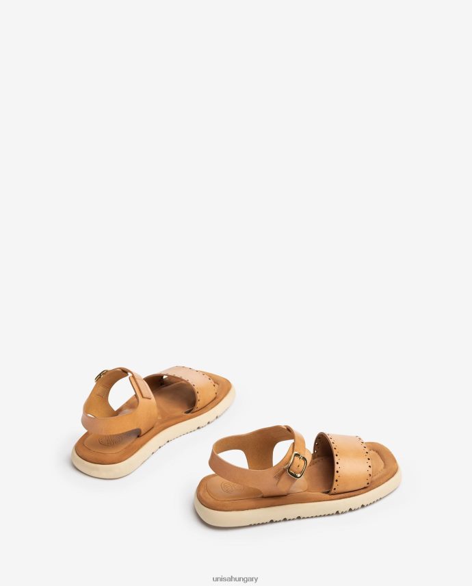 Unisa lapos szandál ütési mintákkal nők J4PJX0101 kecses