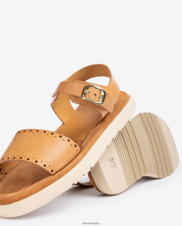 Unisa lapos szandál ütési mintákkal nők J4PJX0101 kecses