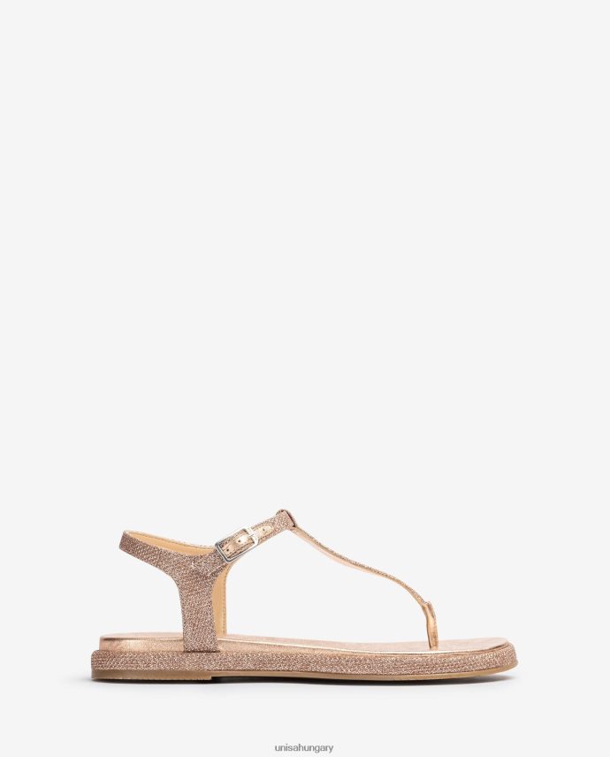Unisa orr-oszlopos szandál fényes anyagból nők J4PJX028 rózsaszín