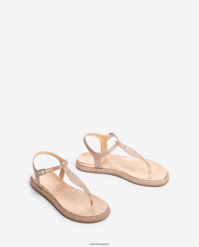 Unisa orr-oszlopos szandál fényes anyagból nők J4PJX028 rózsaszín