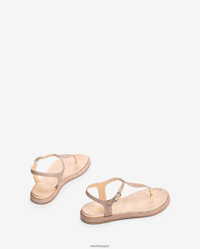 Unisa orr-oszlopos szandál fényes anyagból nők J4PJX028 rózsaszín