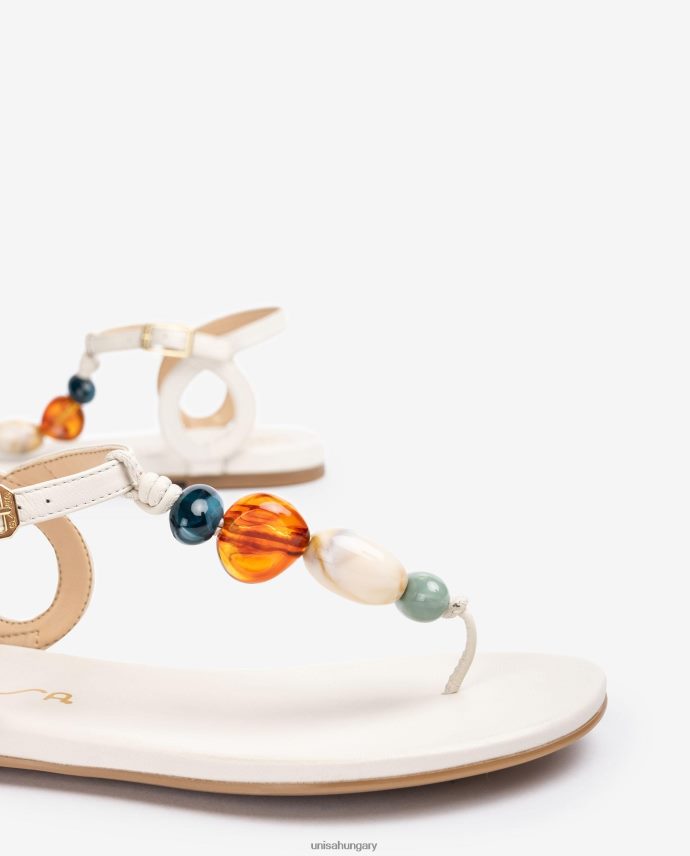 Unisa orr-oszlopos szandál szegéllyel nők J4PJX0112 fehér