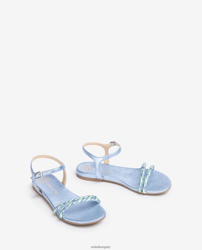 Unisa spirális pánttal ellátott szandál nők J4PJX041 kék