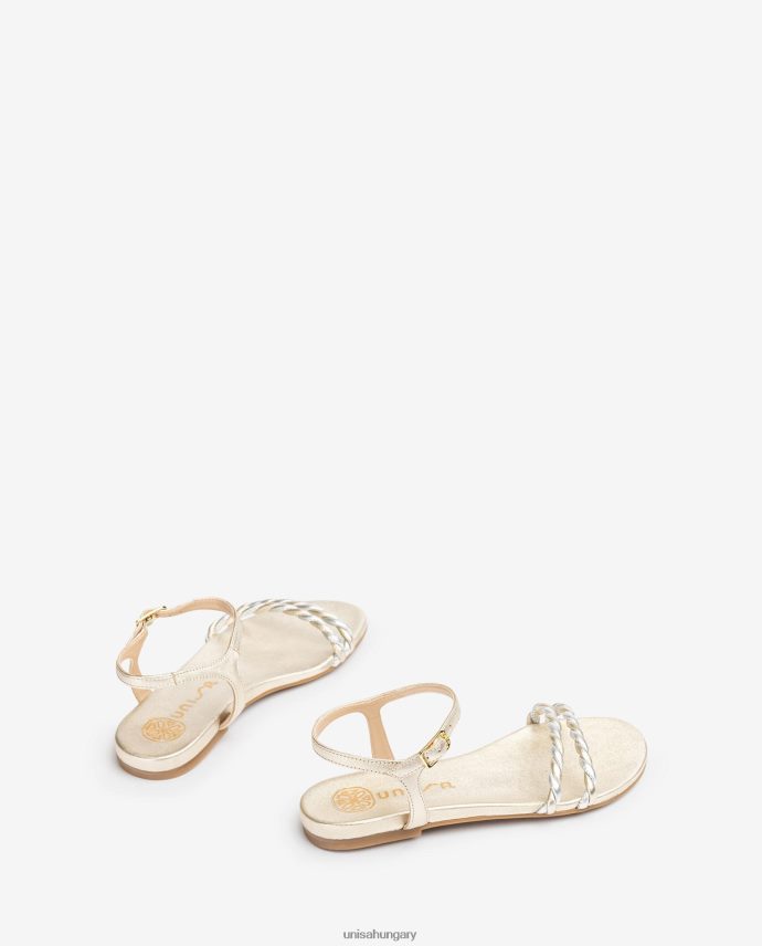 Unisa spirális pánttal ellátott szandál nők J4PJX042 Arany