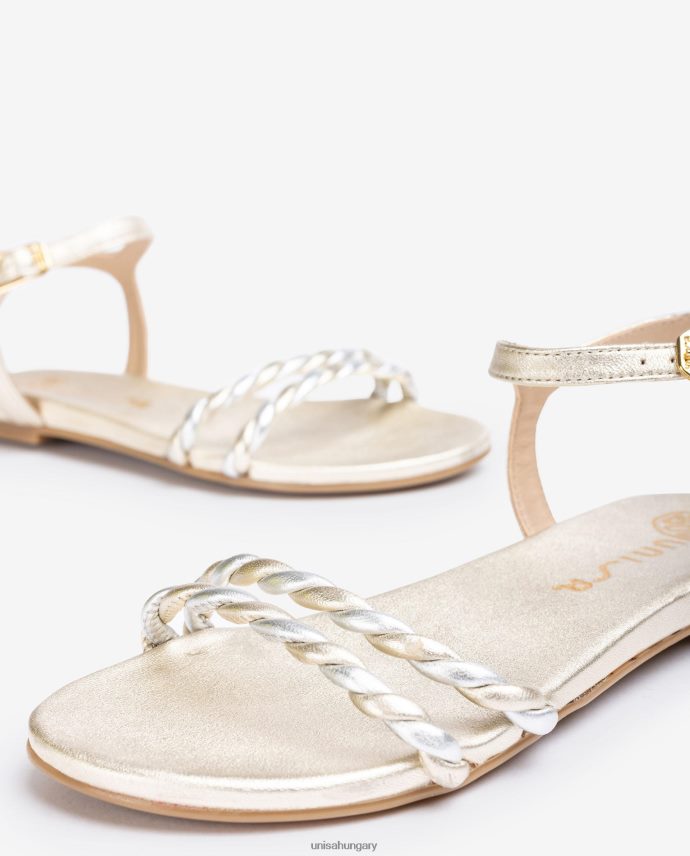 Unisa spirális pánttal ellátott szandál nők J4PJX042 Arany