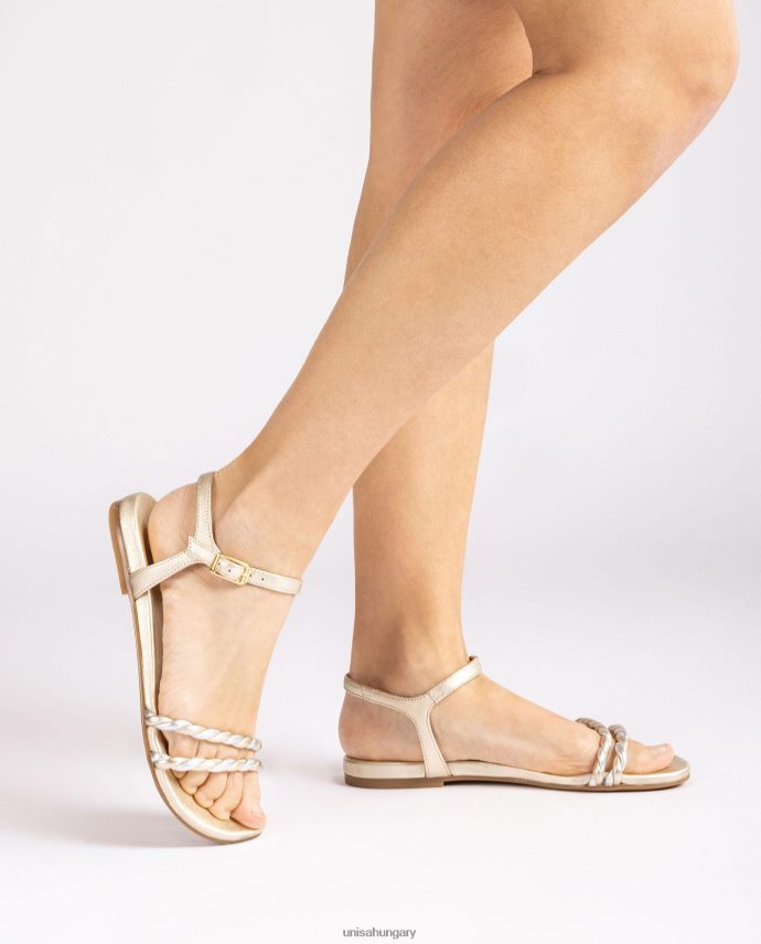 Unisa spirális pánttal ellátott szandál nők J4PJX042 Arany