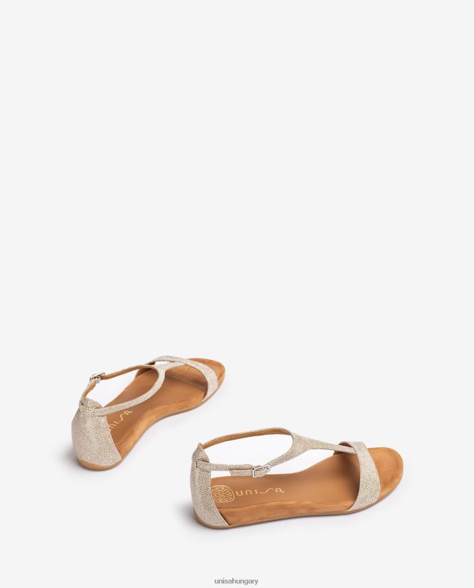 Unisa szandál pánttal a lábfej fölött nők J4PJX074 Arany