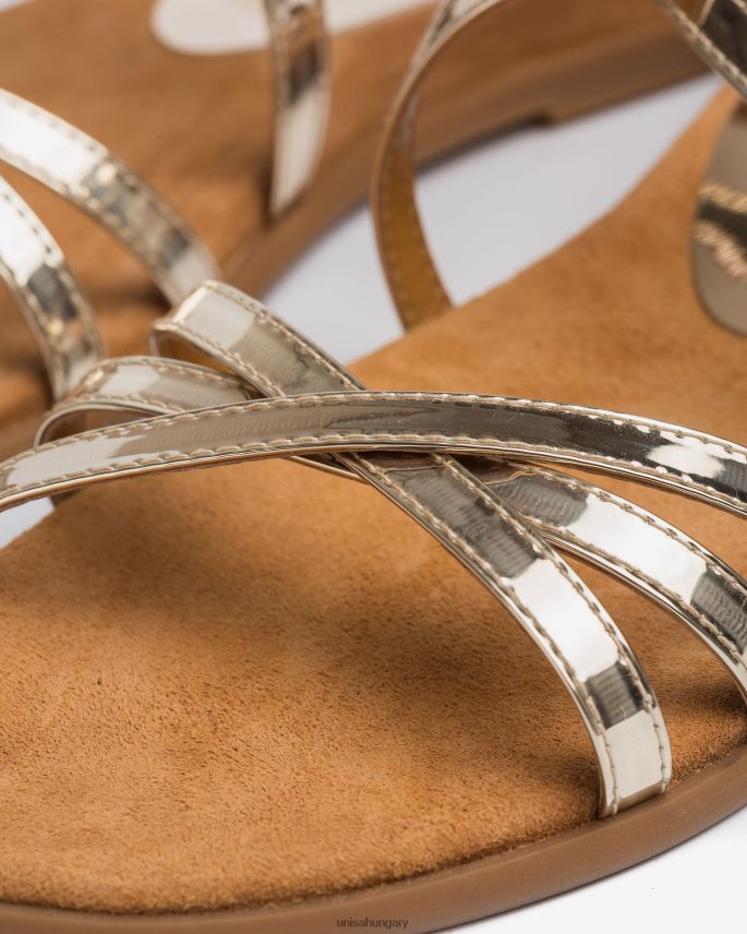 Unisa tükörhatású bőr szandál nők J4PJX0386 kecses