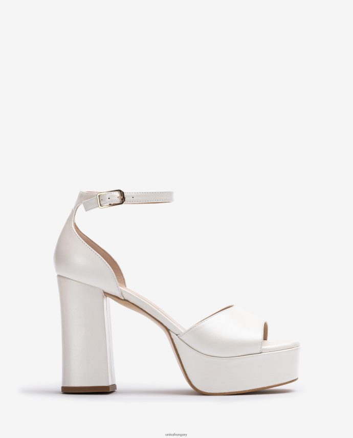 Unisa menyasszonyi szögletes orrú szandál emelvénnyel nők J4PJX0836 kecses