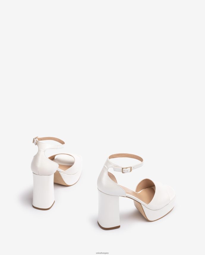 Unisa menyasszonyi szögletes orrú szandál emelvénnyel nők J4PJX0836 kecses