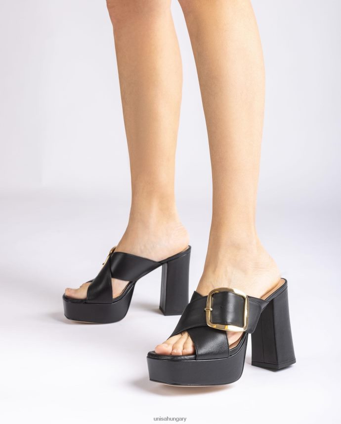 Unisa széles crossover pántos szandál nők J4PJX0808 fekete
