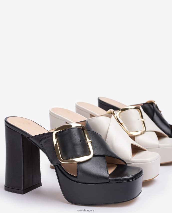 Unisa széles crossover pántos szandál nők J4PJX0808 fekete