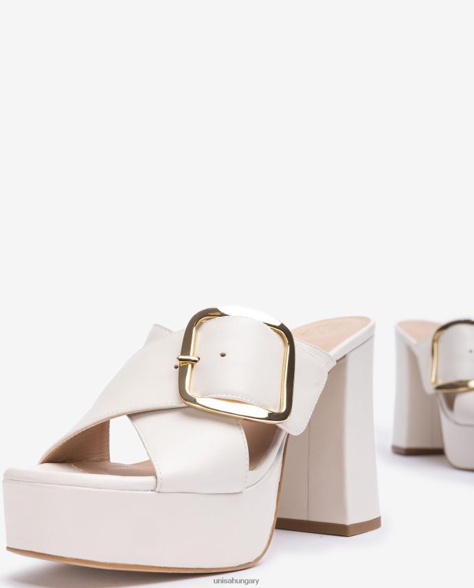 Unisa széles crossover pántos szandál nők J4PJX0809 fehér