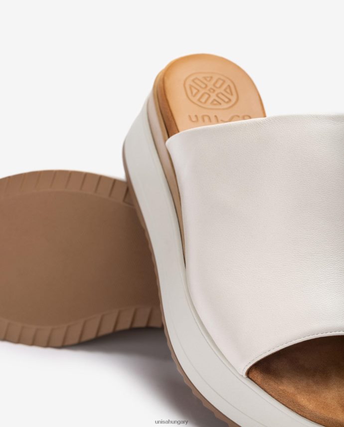 Unisa szandál éksarkú és széles vamp nők J4PJX0828 fehér
