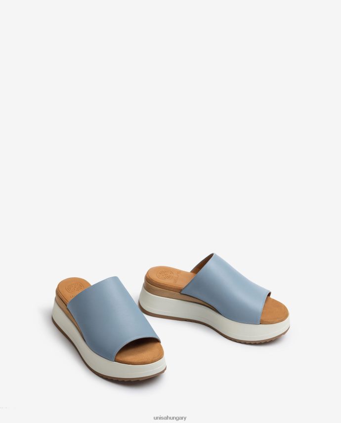 Unisa szandál éksarkú és széles vamp nők J4PJX0829 kék