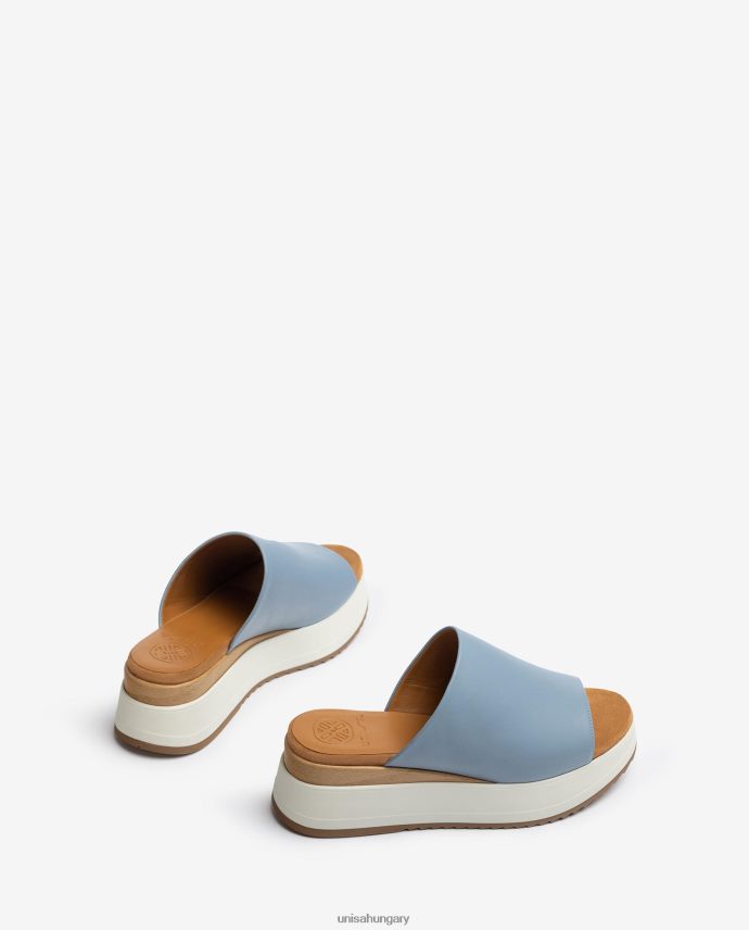 Unisa szandál éksarkú és széles vamp nők J4PJX0829 kék