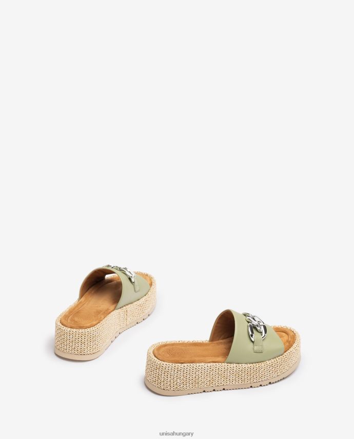 Unisa szandál lánccal a vámpíron nők J4PJX0800 zöld