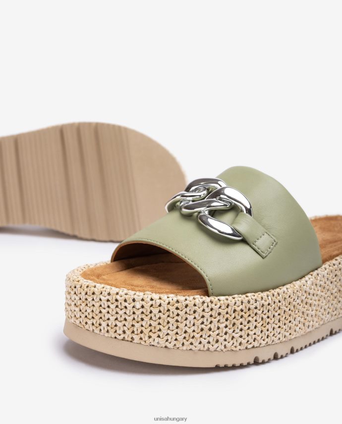 Unisa szandál lánccal a vámpíron nők J4PJX0800 zöld