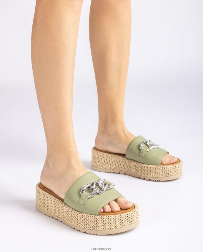 Unisa szandál lánccal a vámpíron nők J4PJX0800 zöld