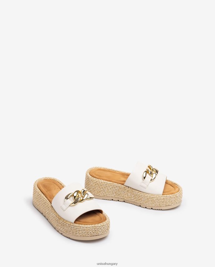 Unisa szandál lánccal a vámpíron nők J4PJX0801 fehér