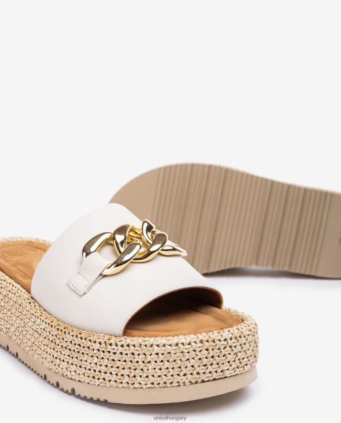Unisa szandál lánccal a vámpíron nők J4PJX0801 fehér