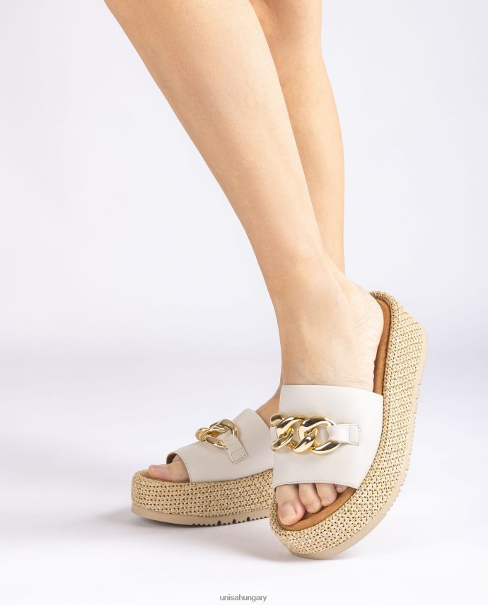 Unisa szandál lánccal a vámpíron nők J4PJX0801 fehér