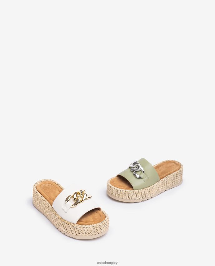 Unisa szandál lánccal a vámpíron nők J4PJX0801 fehér