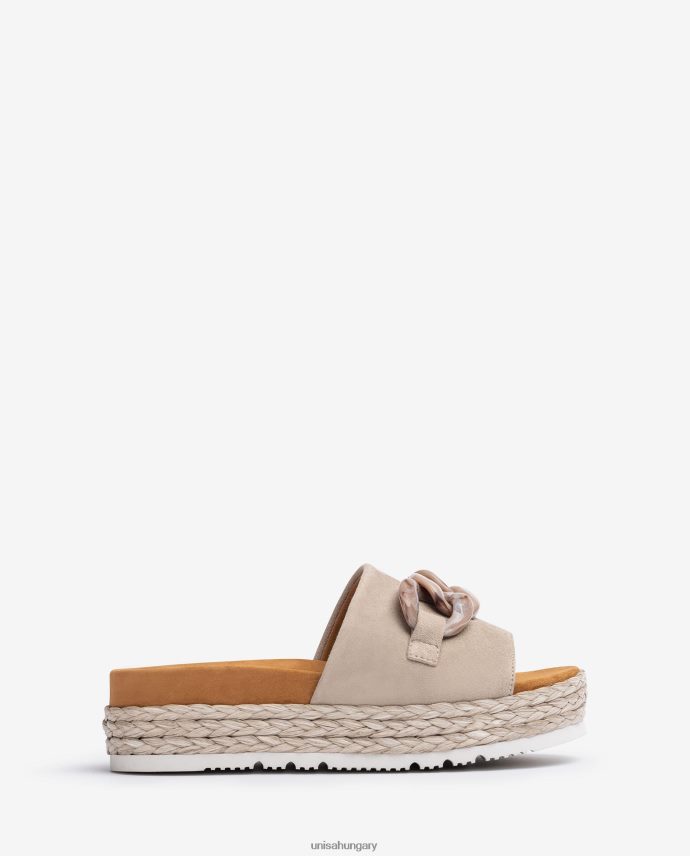 Unisa szandál láncszegéllyel nők J4PJX0811 bézs