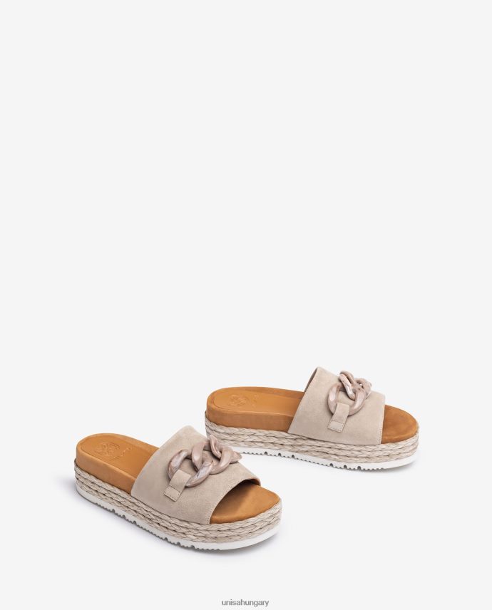 Unisa szandál láncszegéllyel nők J4PJX0811 bézs