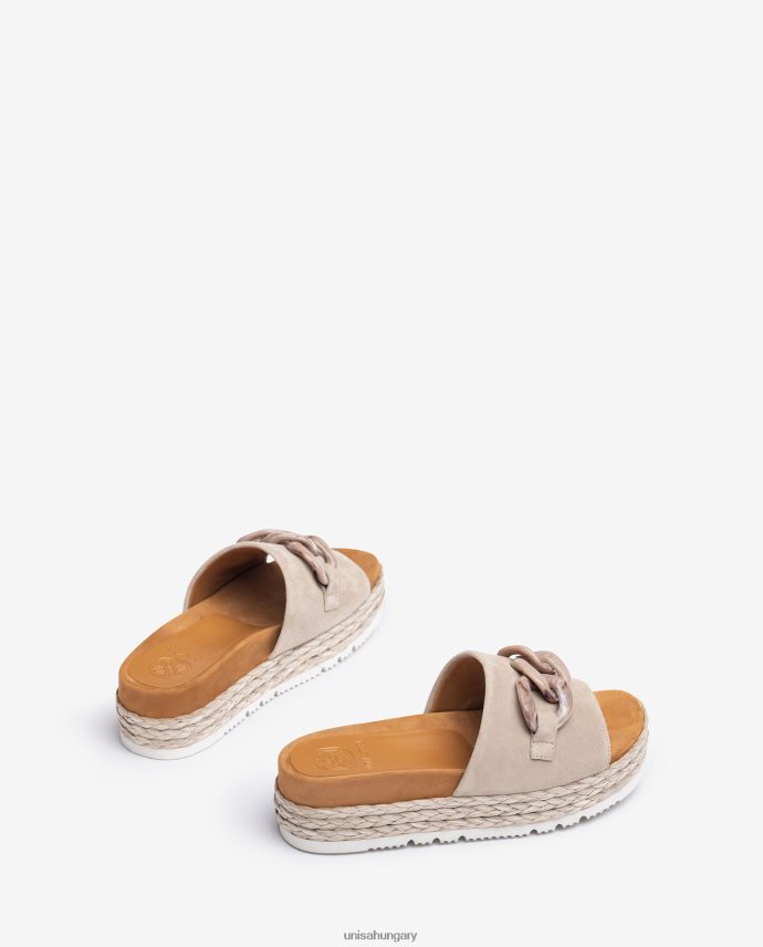Unisa szandál láncszegéllyel nők J4PJX0811 bézs