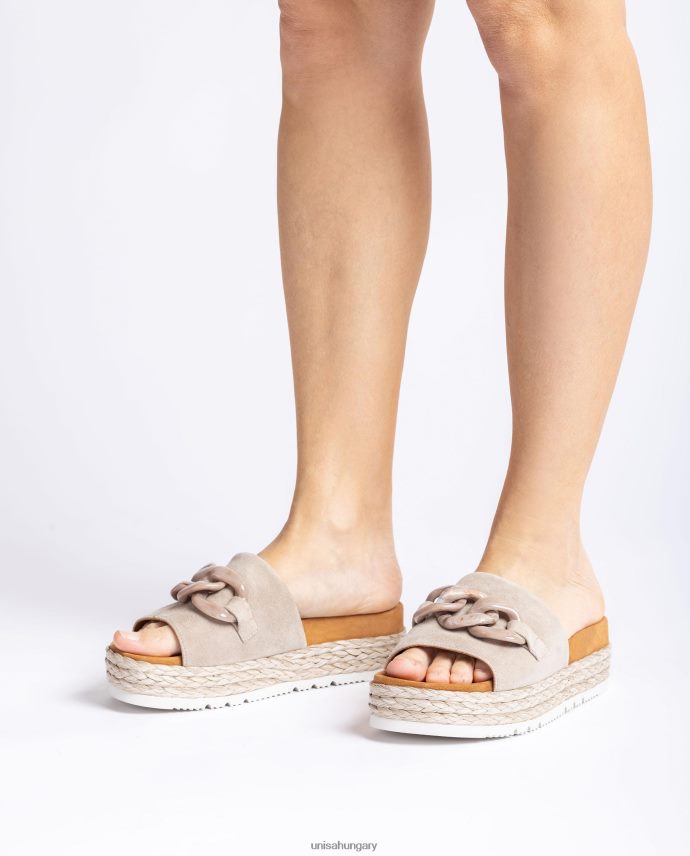 Unisa szandál láncszegéllyel nők J4PJX0811 bézs