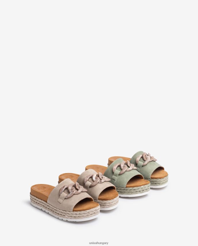 Unisa szandál láncszegéllyel nők J4PJX0811 bézs