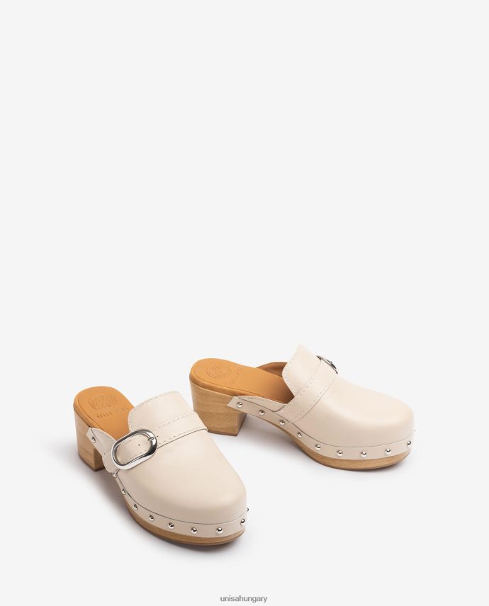 Unisa öszvér csattal és szegecsekkel nők J4PJX0819 bézs