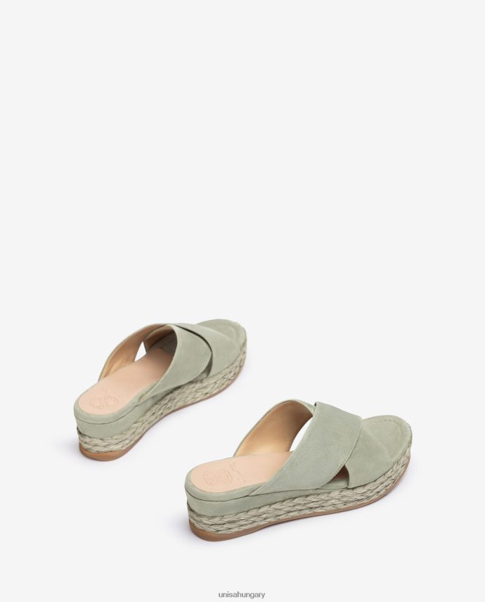 Unisa velúr szandál áthúzható pántokkal nők J4PJX0814 zöld