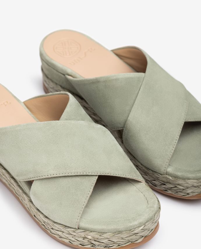 Unisa velúr szandál áthúzható pántokkal nők J4PJX0814 zöld